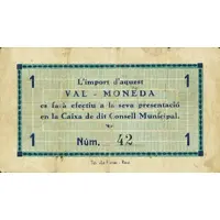 1 Peseta Dues-aigües