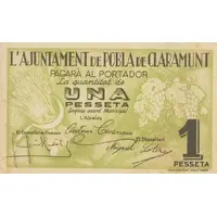 1 Peseta Pobla de Claramunt