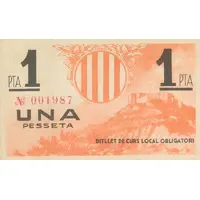 1 Peseta Pobla de Claramunt