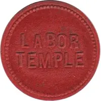2 1/2 Cents - Labor Temple Lincoln, Nebraska Default Category Tokens & Bullions Americas United States United States
