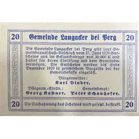 20 Heller, Blue issue