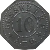 10 Pfennigs - Frankenthal Gusswerk A.G.