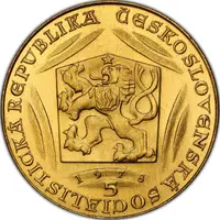 5 Ducats Charles University, obverse die trial