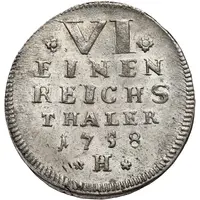 ⅙ Reichsthaler - Ernest Frederick III Charles