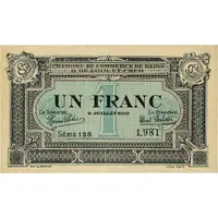 1 Franc - Chambre de Commerce de Blois et Loir-et-Cher 41