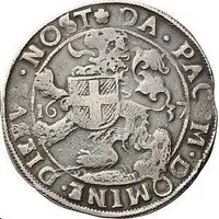Daalder 'Leeuwendaalder' Lion with shield divides date