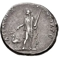 Tridrachm - Trajan ΔHMAPX ЄΞ IϚ YΠAT Ϛ