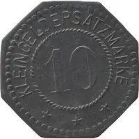 10 Pfennig - Burghausen an der Salzach Acetonfabrik