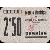 2.50 Pesetas Aguilar de Alfambra
