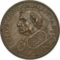 Medal - Julius II Establishment of the fort at Civitavecchia to fight of the pirates from Africa