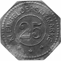 25 Pfennigs - Augsburg Maschinenfabrik Augsburg-Nürnberg