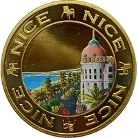 Jeton touristique - Nemery & Calmejane - Nice - Negresco - Chaise bleu