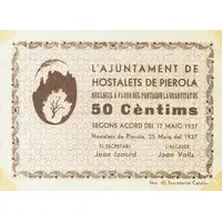 50 Céntimos Hostalets de Pierola