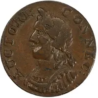 1/2 Penny - Copper 'Hercules Head'