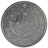 5 Réis - Carlos I Pattern