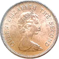 1/2 Penny - Elizabeth II 2nd portrait