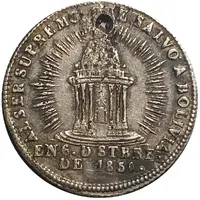 1 Sol - Manuel Isidoro Belzú Rotonda de Sucre - Monetary Medal