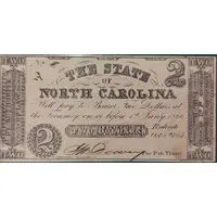 2 Dollars State of North Carolina