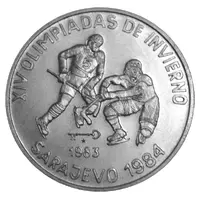 1 Peso Sarajevo 1984 - Ice Hockey