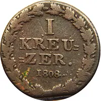 1 Kreuzer - Frederick August and Frederick William Dickkreuzer