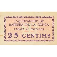 25 Céntimos Barberà de la Conca