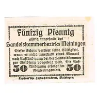 50 Pfennig Handels- und Gewerbekammer