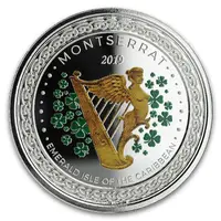 2 Dollars - Elizabeth II Emerald Isle of the Caribbean, Colored