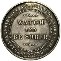 British India, Soldiers Total Abstinence Association Medal 1862