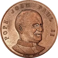 Medal - Pope John Paul II - Australia Visit 1988 Religious Medal
