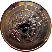 25 Cents - Elizabeth II Whistling frog