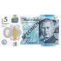5 Pounds - Charles III Sir Winston Churchill, polymer