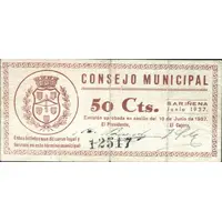 50 Céntimos Sariñena