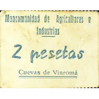 2 Pesetas Cuevas de Vinromá