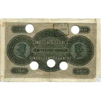 500 Francs Neuchâtel Commercial Bank
