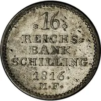 16 Reichsbank Schilling - Frederik VI