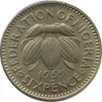 6 Pence - Elizabeth II 1st portrait