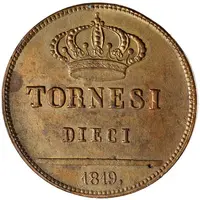 10 Tornesi - Ferdinando I