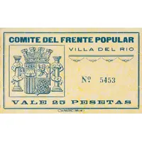 25 Pesetas Villa del Río