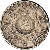 1 Peso Counterstamped coinage