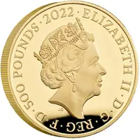 500 Pounds - Elizabeth II Edward VII, Gold Proof