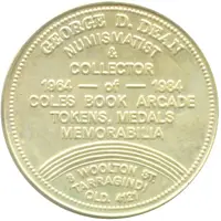 Medal - George Dean But one E.W. Cole
