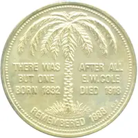 Medal - George Dean But one E.W. Cole