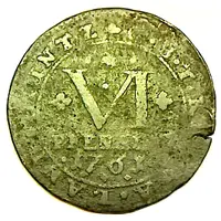 6 Pfennige - Moritz Casimir