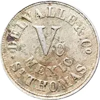 5 Cents - Delvalle and Co. St. Thomas