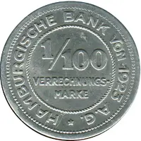 1⁄100 Verrechnungsmarke - Hamburg