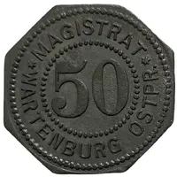 50 Pfennig - Wartenburg Ostpreussen