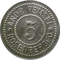 5 Pfennig - Rosenberg i. O. Andr. Pemsel