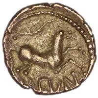 Gold 1/4 Stater - Cunobelinus Wild / Wild A Angled Leg