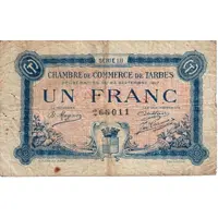 1 Franc - Chambre de Commerce de Tarbes