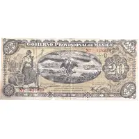 20 Pesos Gobierno Provisional de Mexico